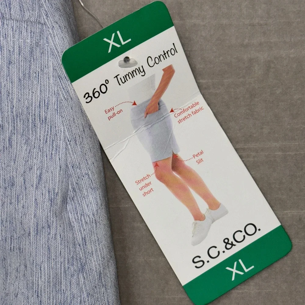 New‎ SC&CO Golf Athletic Skort Skirt XL Stretch Active 360 Tummy Control Blue - Picture 5 of 13